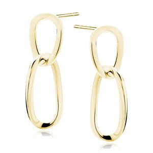 OLIVIE  Strieborné náušnice REŤAZ GOLD 8458 Ag 925; ≤1,9 g.