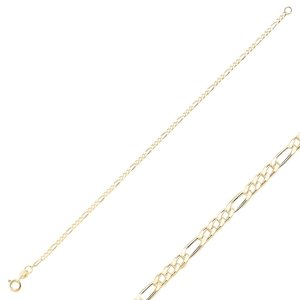 Olivie Strieborný náramok 19cm FIGARO GOLD 8564 Ag 925; ≤1,7 g.