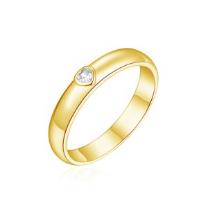 OLIVIE Snubný strieborný prsteň SRDCE GOLD 8588 Veľkosť prsteňov: 10 (EÚ: 62-64), Pohlavie: Pánske Ag 925; ≤2,7 g.