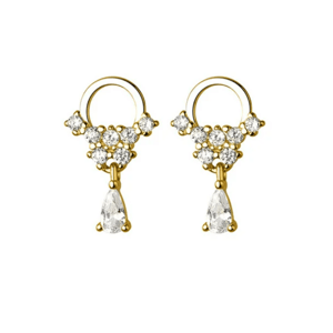 OLIVIE Strieborné náušnice ZARA GOLD 8694 Ag 925; ≤0,8 g.