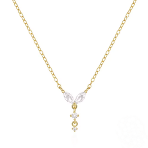 OLIVIE Strieborný minimalistický náhrdelník GOLD 8705 Ag 925; ≤1,3 g.