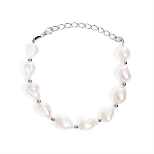 OLIVIE Strieborný perlový náramok 8804 Ag 925; ≤8,3 g.