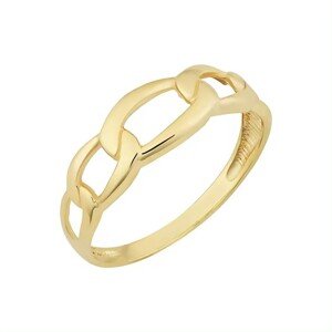 OLIVIE Stříbrný prsten ŘETĚZ GOLD 8845 Veľkosť prsteňov: 6 (EÚ: 51 – 53) Ag 925; ≤2,0 g.