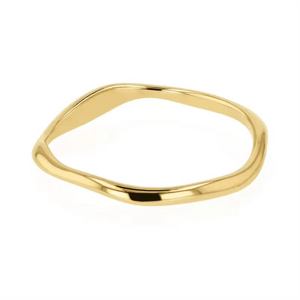OLIVIE Stříbrný prsten VLNKA GOLD 8854 Veľkosť prsteňov: 5 (EÚ: 49 – 50) Ag 925; ≤0,8 g.