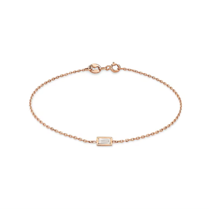 OLIVIE Strieborný náramok OBDELNÍK ROSE 8874 Ag 925; ≤1,4 g.