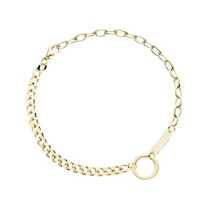 OLIVIE Strieborný náramok TEENAGER GOLD 9009 Ag 925; ≤3,7 g.