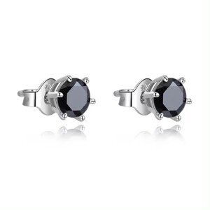 OLIVIE Stříbrné náušnice 5 mm BLACK 9020 Ag 925; ≤1,0 g.