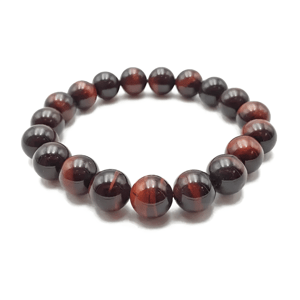 OLIVIE Náramok 12mm ČERVENÉ TYGRI OKO 9152 ≤39 g.