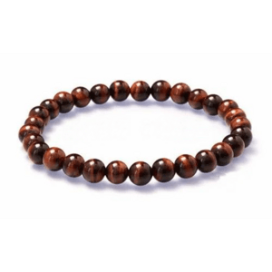 OLIVIE Náramok XL 8mm/20cm ČERVENÉ TIGRIE OKO 9171 ≤19 g.