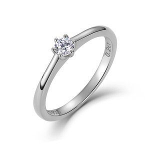 Olivie Zásnubný prsteň DIAMANT 0,2ct 9241 Velikost prstenů: 9 (EU: 59-61) Ag 925; ≤1,7 g.