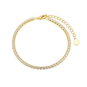 Olivie Stříbrný tenisový náramek 16+4cm GOLD 9364 Ag 925; ≤4,7 g.