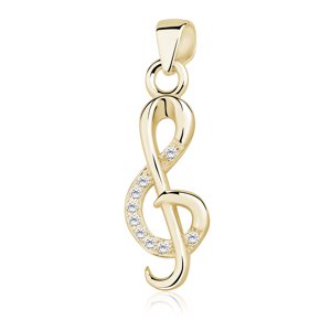 Olivie Stříbrný přívěsek HOUSLOVÝ KLÍČ GOLD 9576 Ag 925; ≤0,6 g.