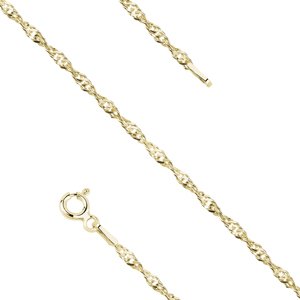 Olivie Stříbrný 19cm náramek SINGAPUR GOLD 9578 Ag 925; ≤0,9 g.