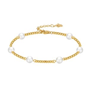 Olivie Stříbrný perlový náramek GOLD 9705 ≤2,9 g.