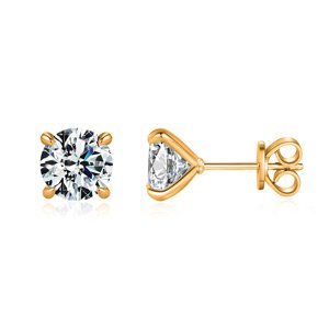Olivie Stříbrné náušnice MOISSANITE ROSE 9734 Ag 925; ≤1,3 g.
